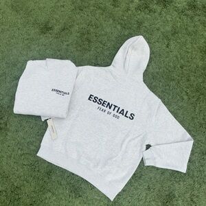 Essentials Fear of God Gray Hoodie